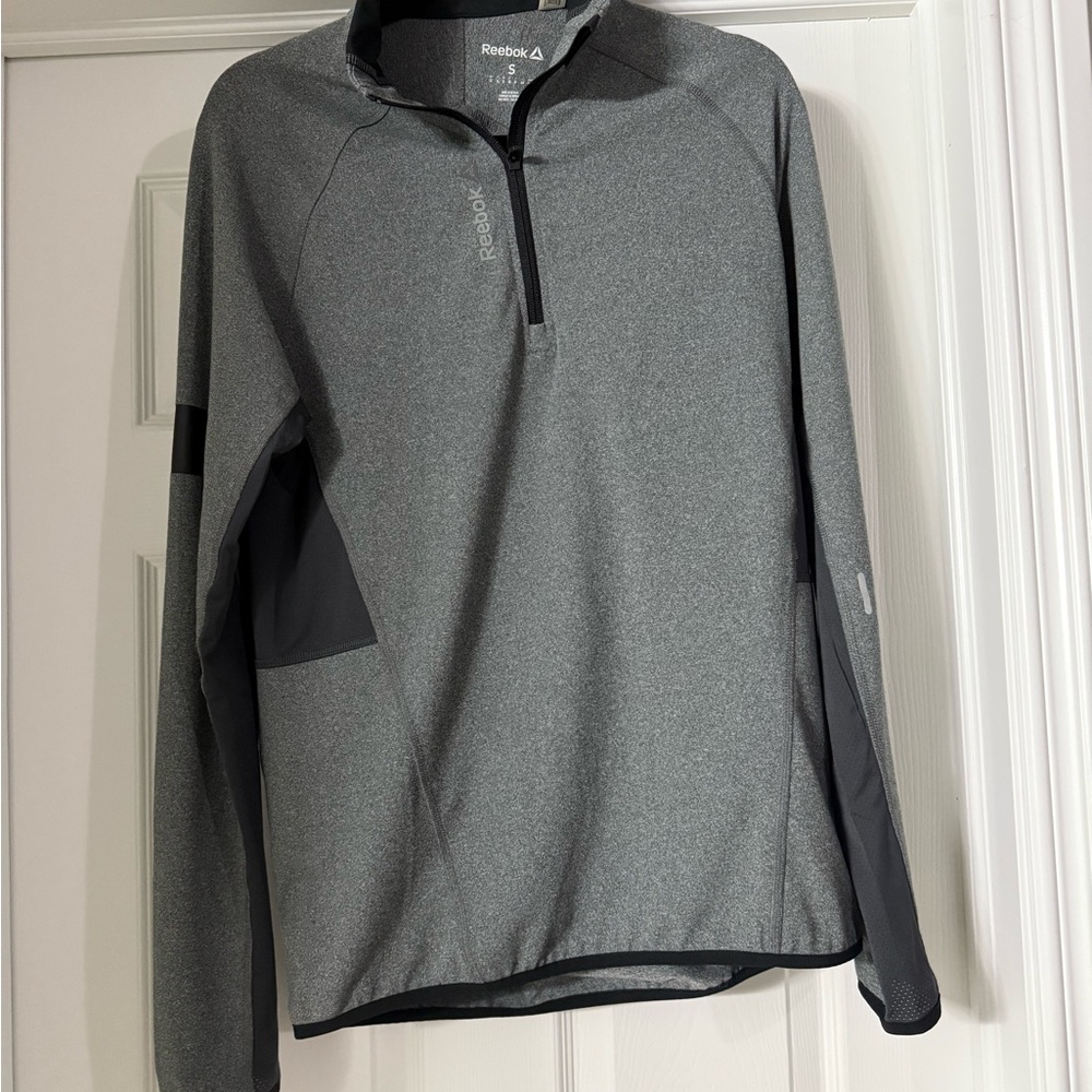 Reebok Gray Quarter-Zip Pullover